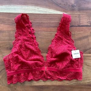 NWT Anthropologie Evalyn lace bralette size M